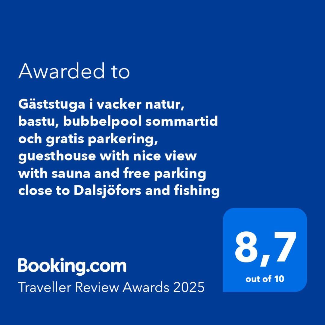 Gaeststuga I Vacker Natur, Bastu, Bubbelpool Sommartid Och Gratis Parkering Naera Ulricehamn Och Lassalyckan, Guesthouse With Nice View With Sauna And Free Parking Close To Dalsjoefors And Fishing Borås Exterior foto